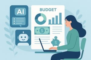 Person using AI for personal finance