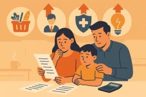 Family in cost of living crunch